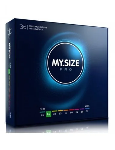 PRÃSERVATIFS MY SIZE PRO 47 MM 36 UNITES - Plaisirs Intimes - My Size Pro
