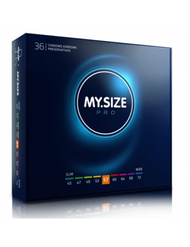 PRÃSERVATIFS MY SIZE PRO 57 MM 36 UNITES - Plaisirs Intimes - My Size Pro