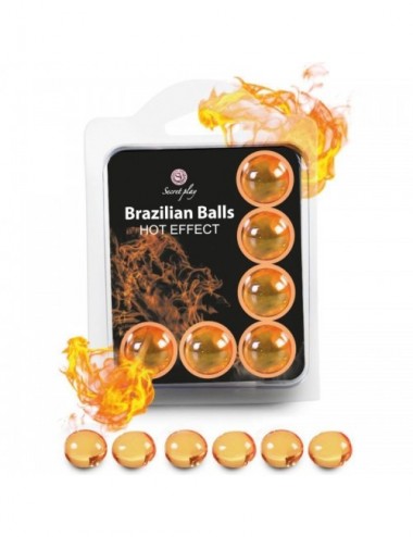 SECRETPLAY SET 6 BALLES BRÃSILIENNES EFFET CHALEUR - Huiles de massage - Secretplay Cosmetic