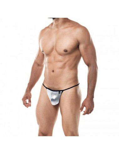 CUT4MEN G-STRING PROVOCATIVE SILVER TAILLE L
