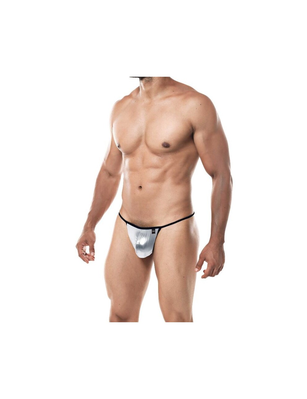 CUT4MEN G-STRING PROVOCATIVE SILVER TAILLE L