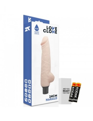 Sextoys - Masturbateurs & Stimulateurs - LOVECLONE HARALD VIBRATEUR AUTO-LUBRIFIANT 24CM - Loveclone