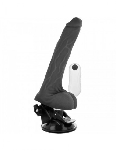 Sextoys - Vibromasseurs - TELECOMMANDE BASECOCK REALISTIC VIBRATOR NOIR 19 CM - Basecock