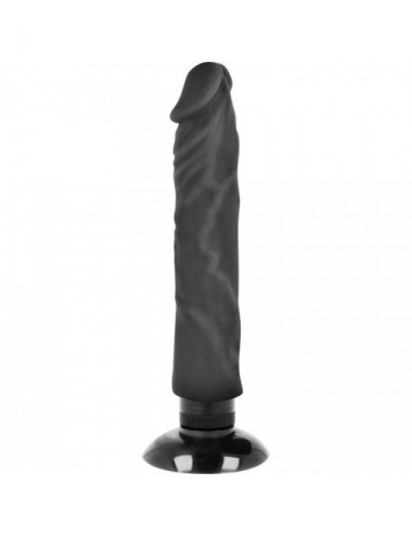 Sextoys - Masturbateurs & Stimulateurs - BASECOCK REALISTIC VIBRATOR 2-1 NOIR 20CM - Basecock