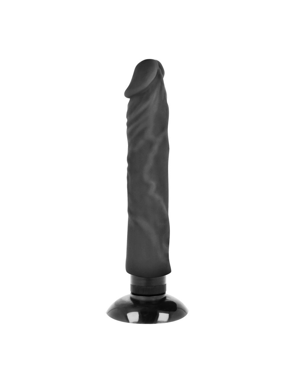 Sextoys - Masturbateurs & Stimulateurs - BASECOCK REALISTIC VIBRATOR 2-1 NOIR 20CM - Basecock