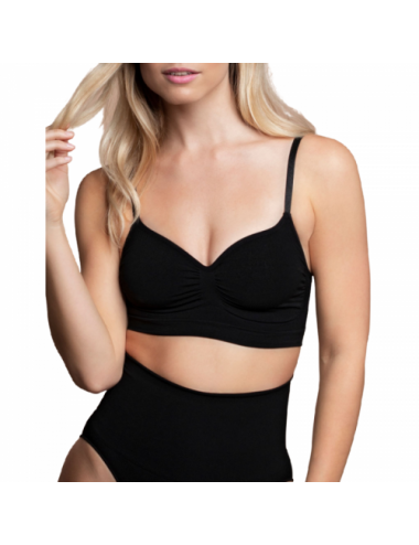 Lingerie - Nipples et accessoires - BYE BRA SOUTIEN-GORGE SANS COUTURE MEDIUM CONTROL - NOIR S - Bye Bra