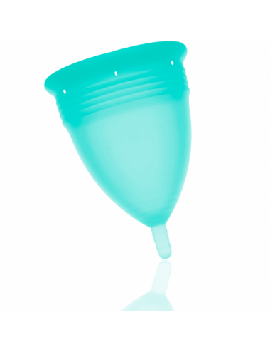 COUPE MENSTRUELLE STERCUP TAILLE L AQUAMARINE COULEUR FDA SILICONE - Hygiène - STERCUP