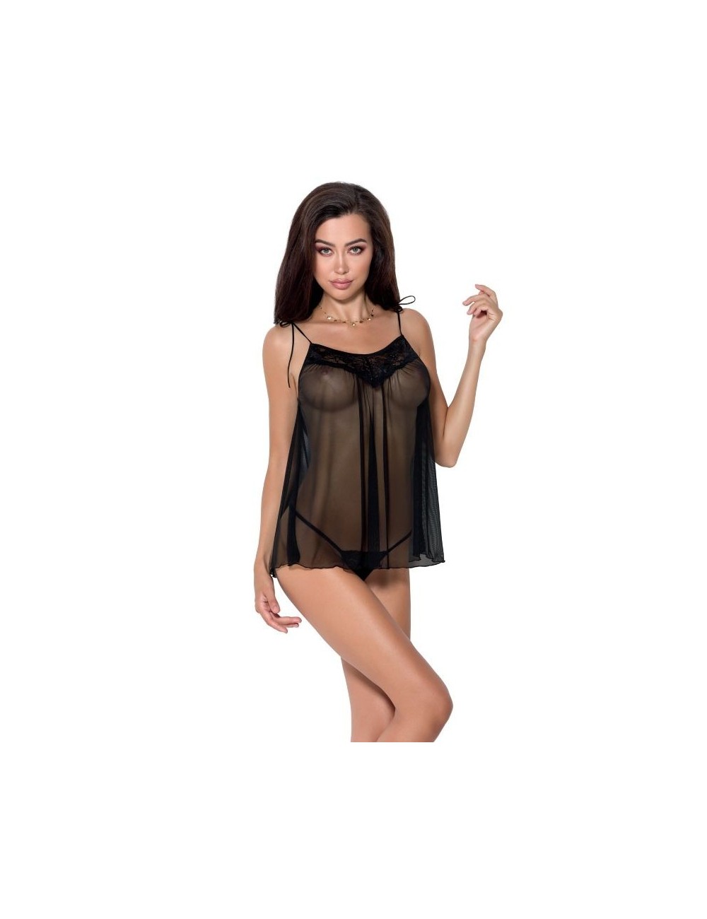 Lingerie - Bodys - PASSION FEMME MELANIA CHEMISE S / M - Passion Woman Chemise