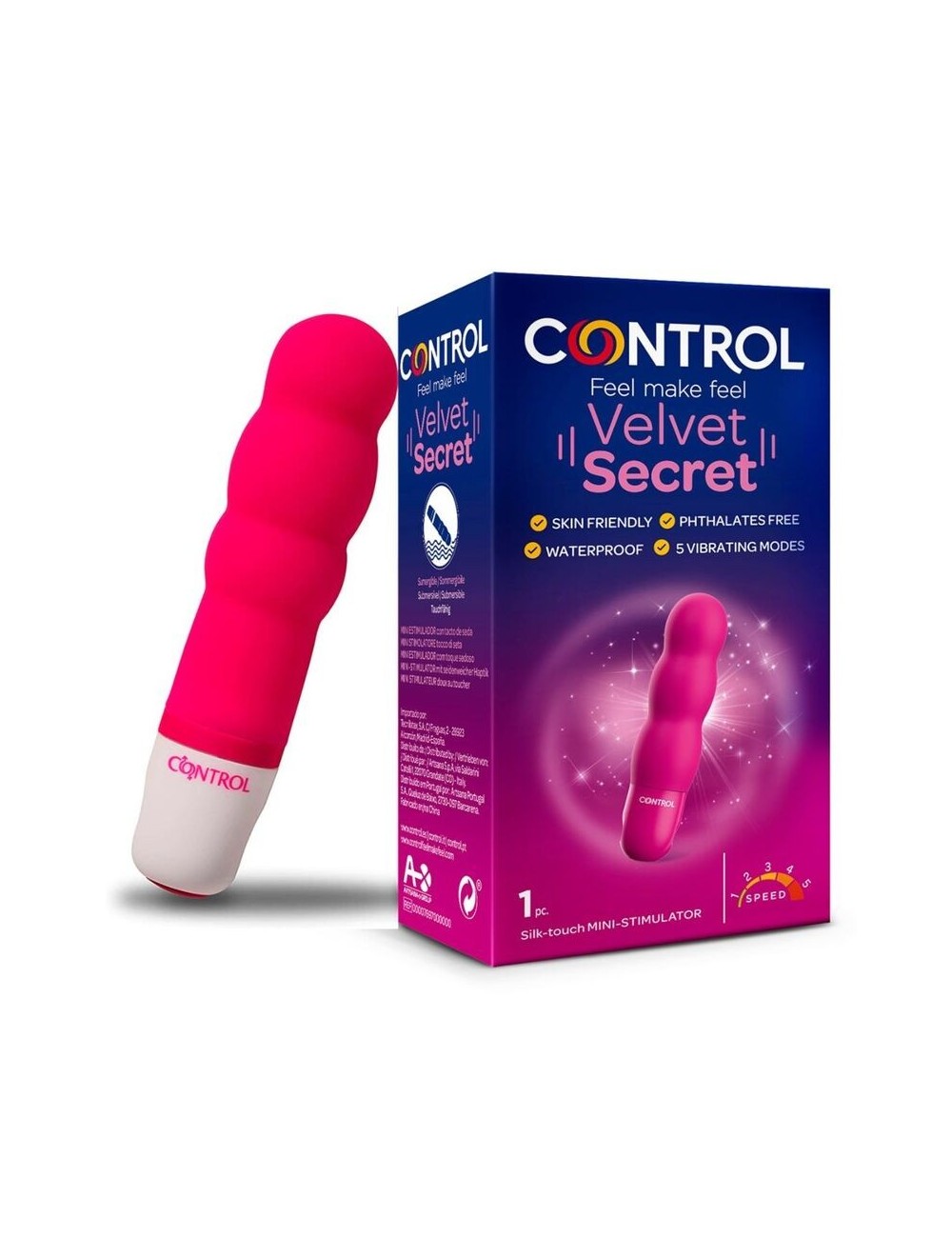 Sextoys - Vibromasseurs - CONTROL VELVET SECRET MINI ESTIMULATEUR - Control Sextoys - Vibromasseurs - CONTROL VELVET SECRET MINI ESTIMULATEUR - Control