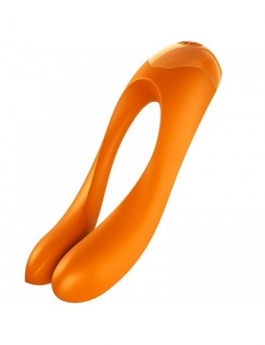 Sextoys - Masturbateurs & Stimulateurs - SATISFYER CANDY CANE FINGER VIBRATOR ORANGE - SATISFYER VIBRATOR