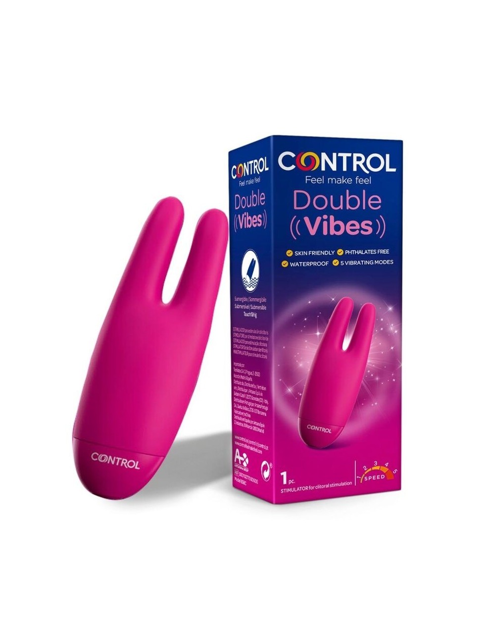 Sextoys - Vibromasseurs - CONTRÃLEZ LES DOUBLES VIBES POUR LA STIMULATION CLITORALE - Control