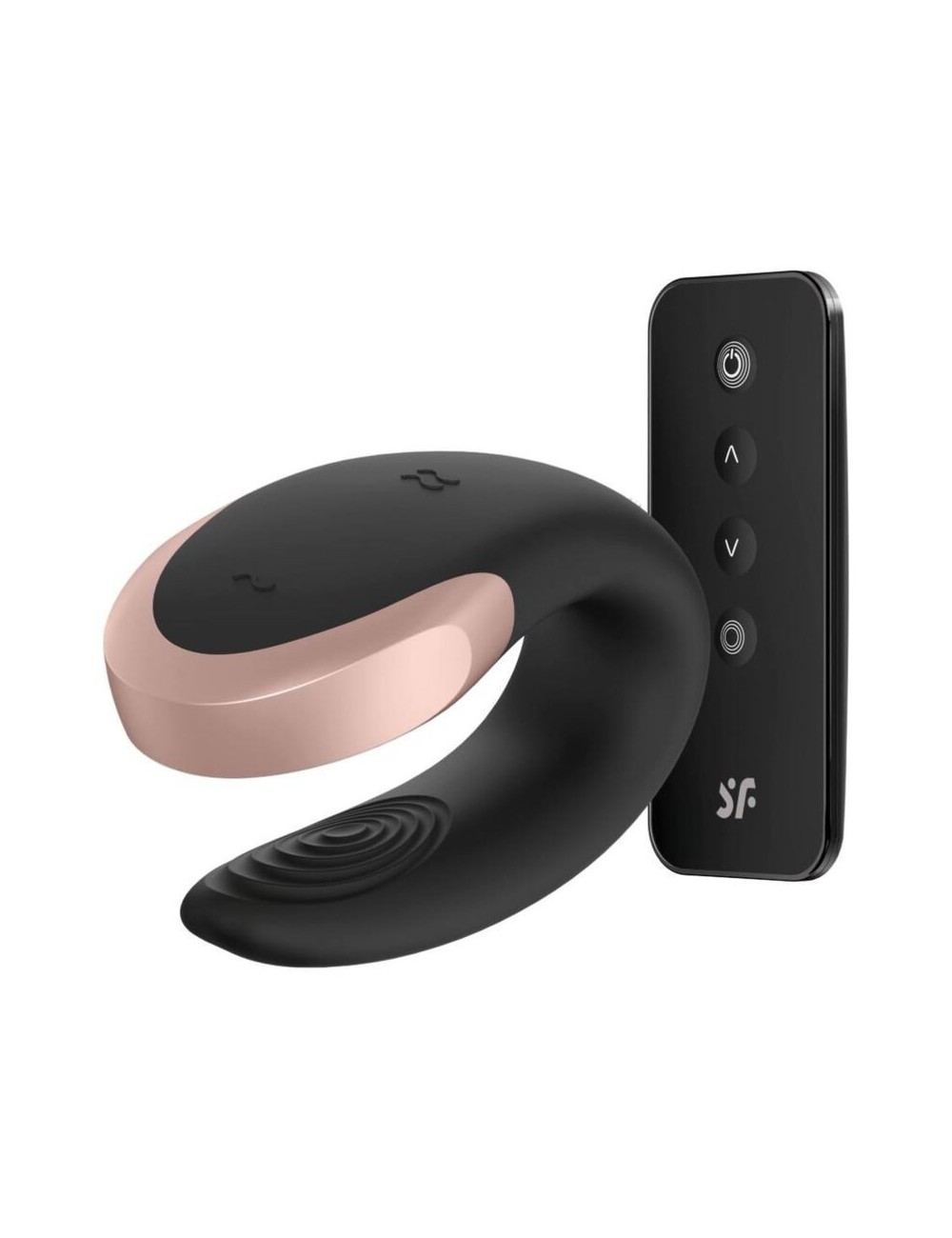 Sextoys - Vibromasseurs - VIBRATEUR SATISFYER DOUBLE LOVE LUXURY PARTNER - NOIR - SATISFYER CONNECT