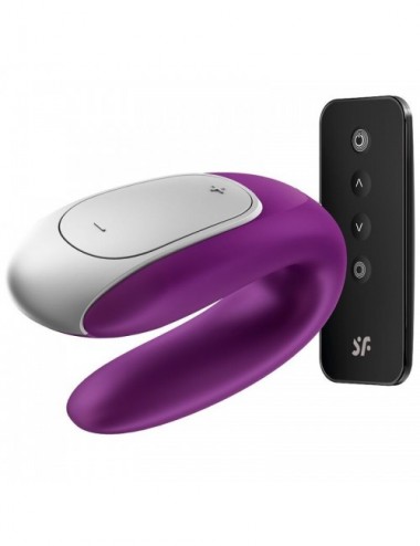 Sextoys - Masturbateurs & Stimulateurs - VIBRATEUR PARTENAIRE DOUBLE FUN SATISFYER - VIOLET - SATISFYER CONNECT