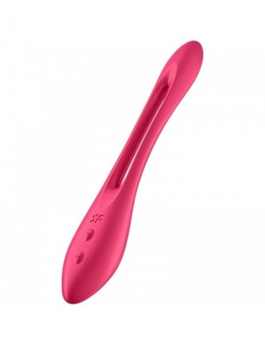 Sextoys - Vibromasseurs - MULTI VIBRATEUR SATISFYER ELASTIC JOY - ROUGE - SATISFYER VIBRATOR