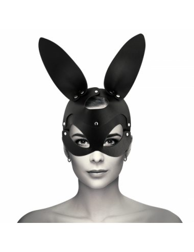 COQUETTE CHIC DESIRE - MASQUE EN CUIR VEGAN AVEC OREILLES DE LAPIN