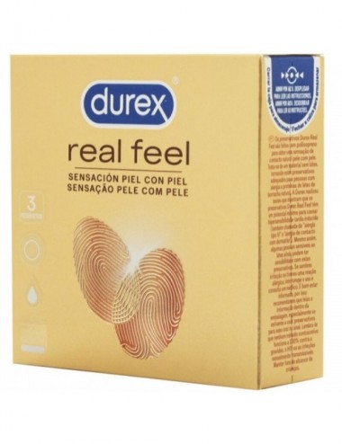 DUREX - PRÉSERVATIFS REAL FEEL 3 UNITÉS