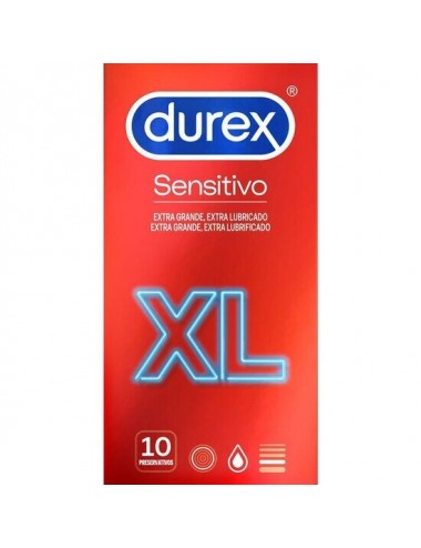 PRESERVATIFS DUREX SENSITIVE XL 10 UNITES