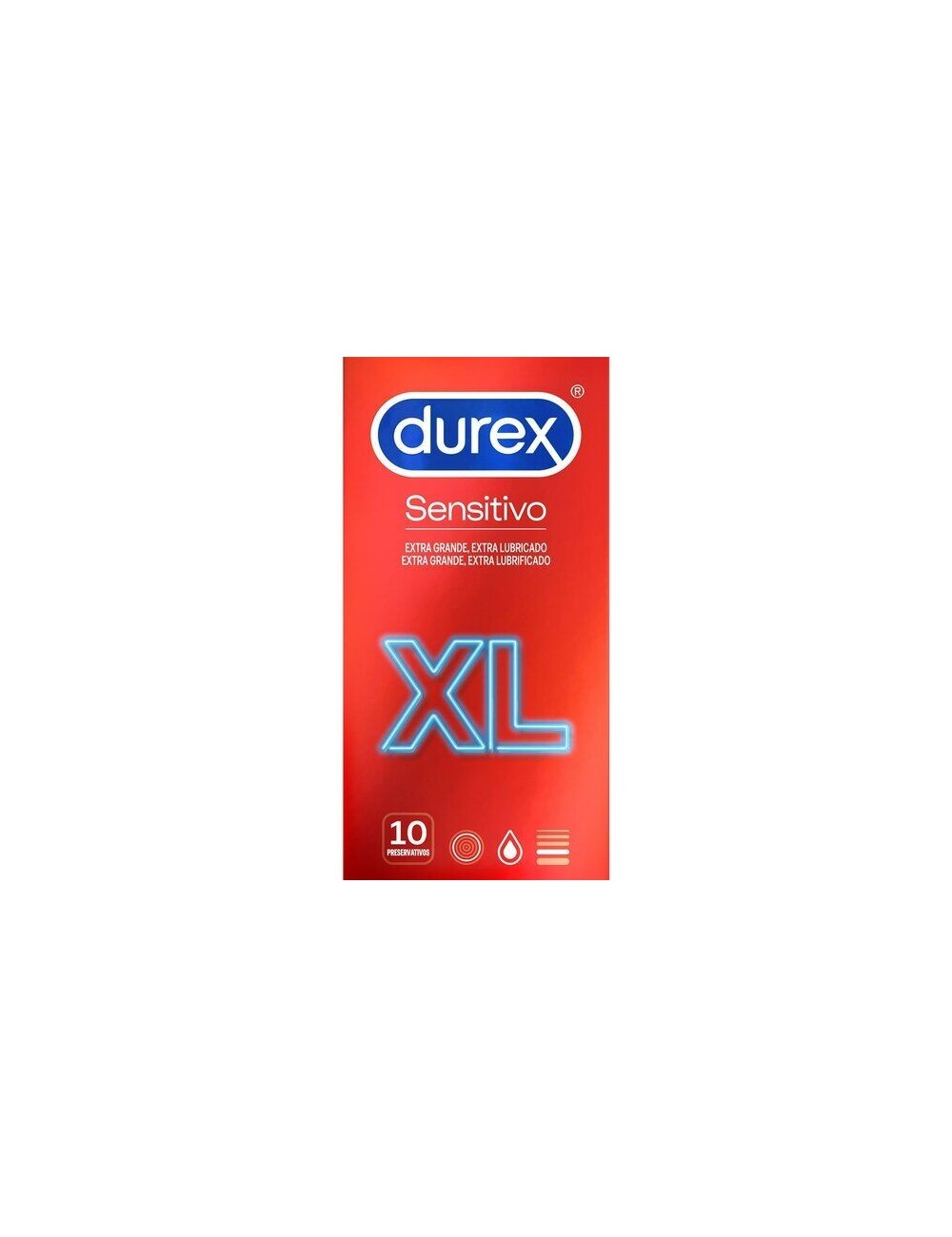 DUREX - PRÉSERVATIFS SENSIBLES XL 10 UNITÉS