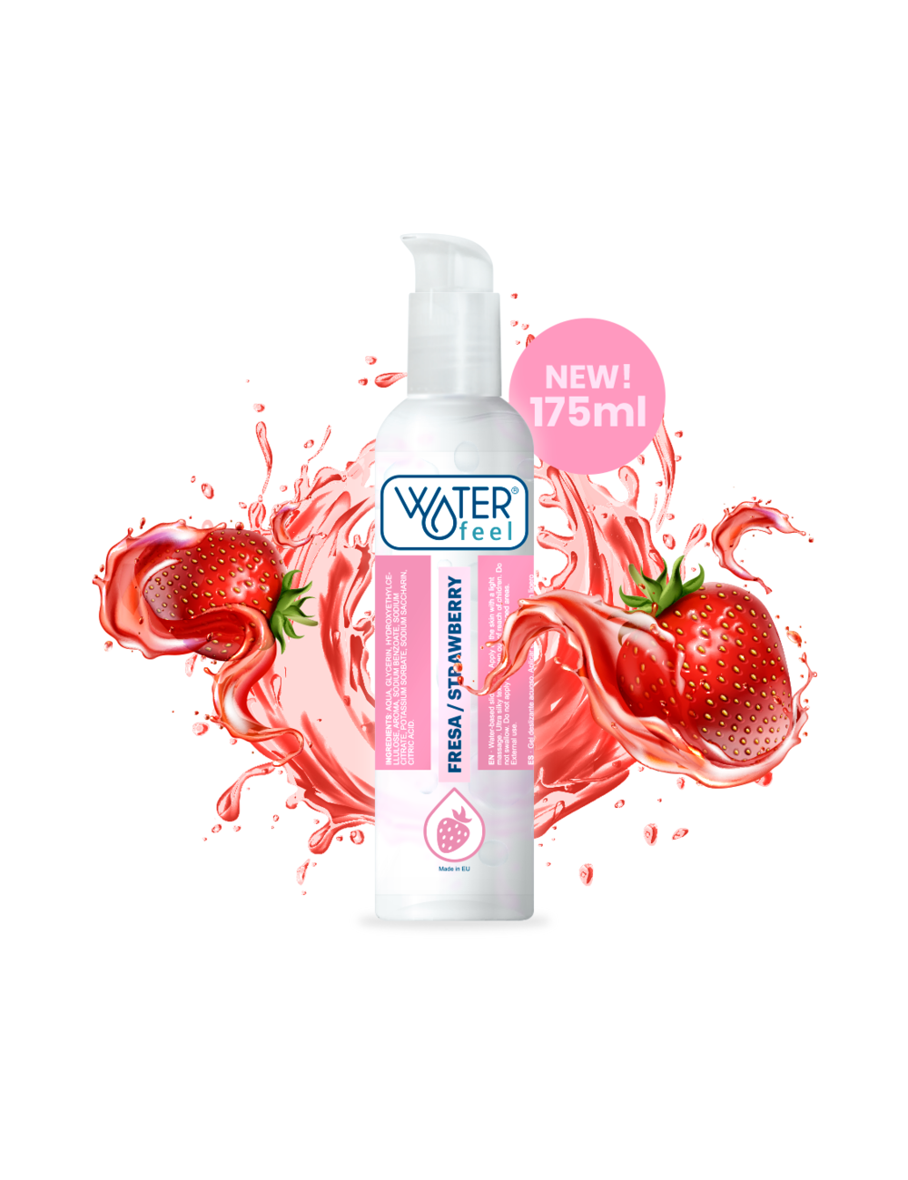 WATERFEEL FRAISE LUBRIFIANT A BASE D''EAU 175 ML - Lubrifiants - Waterfeel