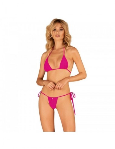 Lingerie - Maillots de bain et tenues de plage - OBSESSIVE - BIKINI BELLA VISTA ROSE TAILLE UNIQUE - Obsessive Summer