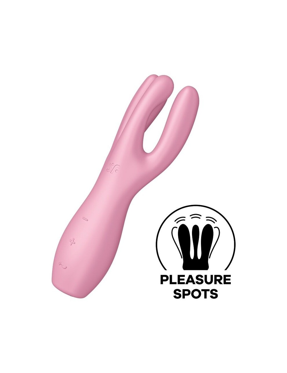 Sextoys - Vibromasseurs - VIBRATEUR SATISFYER THREESOME 3 - ROSE - SATISFYER VIBRATOR