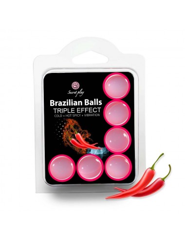 6 Brazilian Balls Triple effect 3699-1