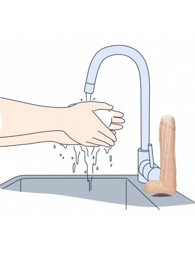 Savon Forme Pénis avec Coulures de Sperme - 17 cm