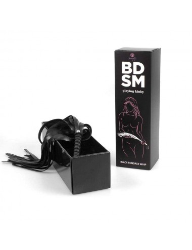 Fouet de bondage noire - Secret play - BDSM collection