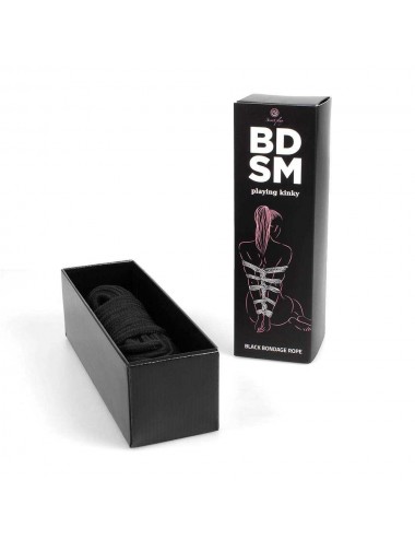 Corde de bondage noire - Secret play - BDSM collection